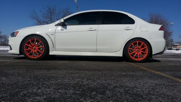 My Evo has a new stance.