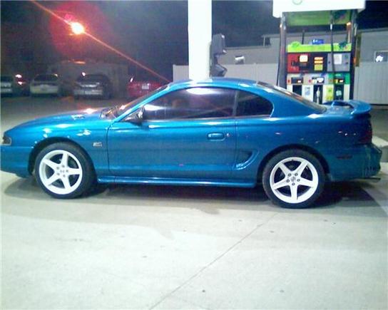 First night with new rims and tires..lots of compliments at the gas station :)