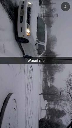 My babys first snow!