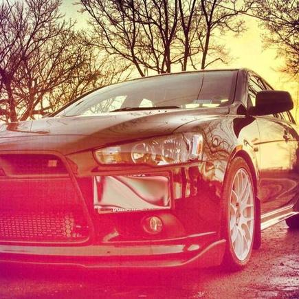 Ralliart with sti front Lip