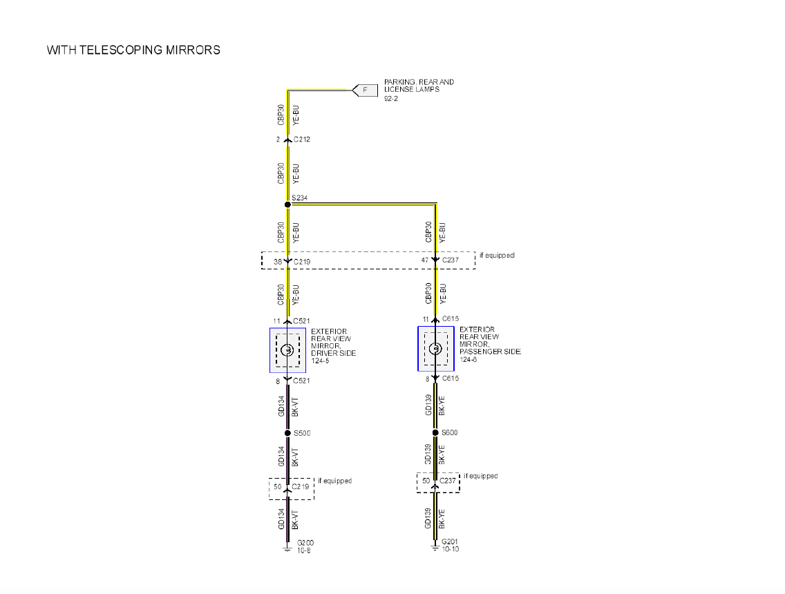 Exterior Lights Wiring Harness Diagram