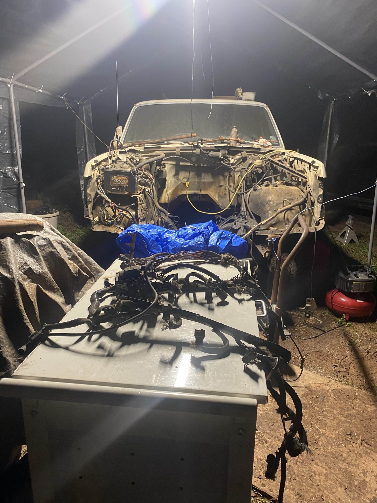 The real challenge is getting the engine in before my shed blows away.