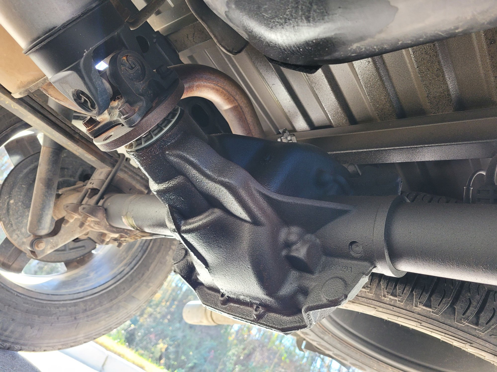 What is this leak on frame around rear differential? The differential