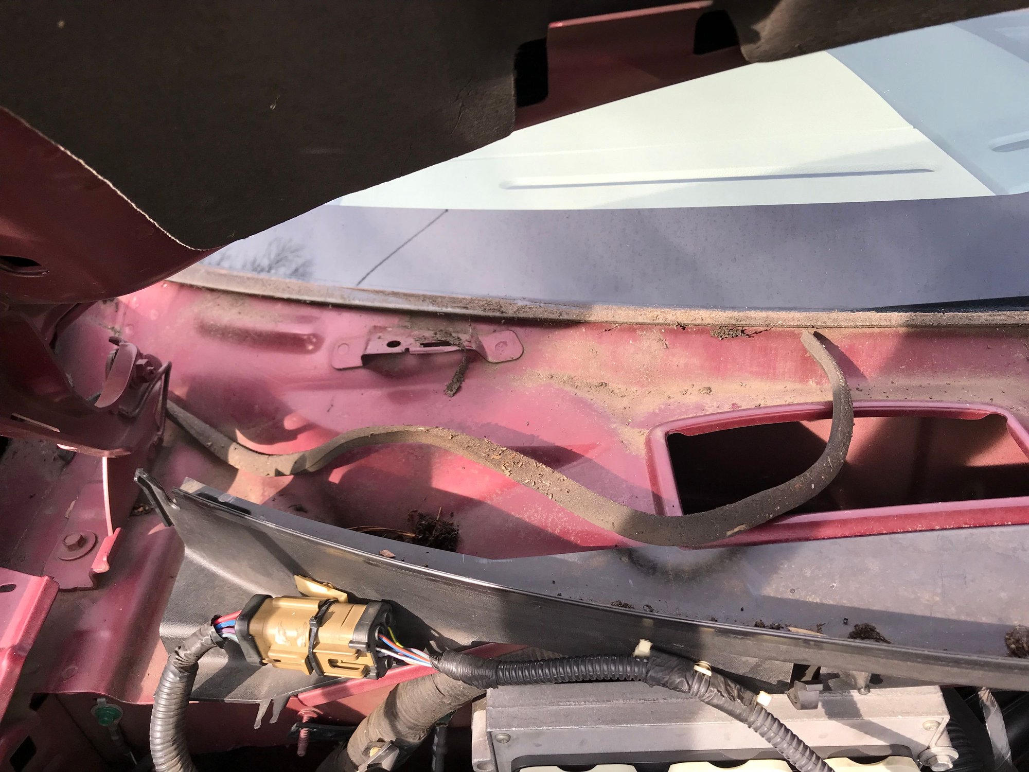 Foam seal or gasket under wiper cowl Ford F150 Forum Community of