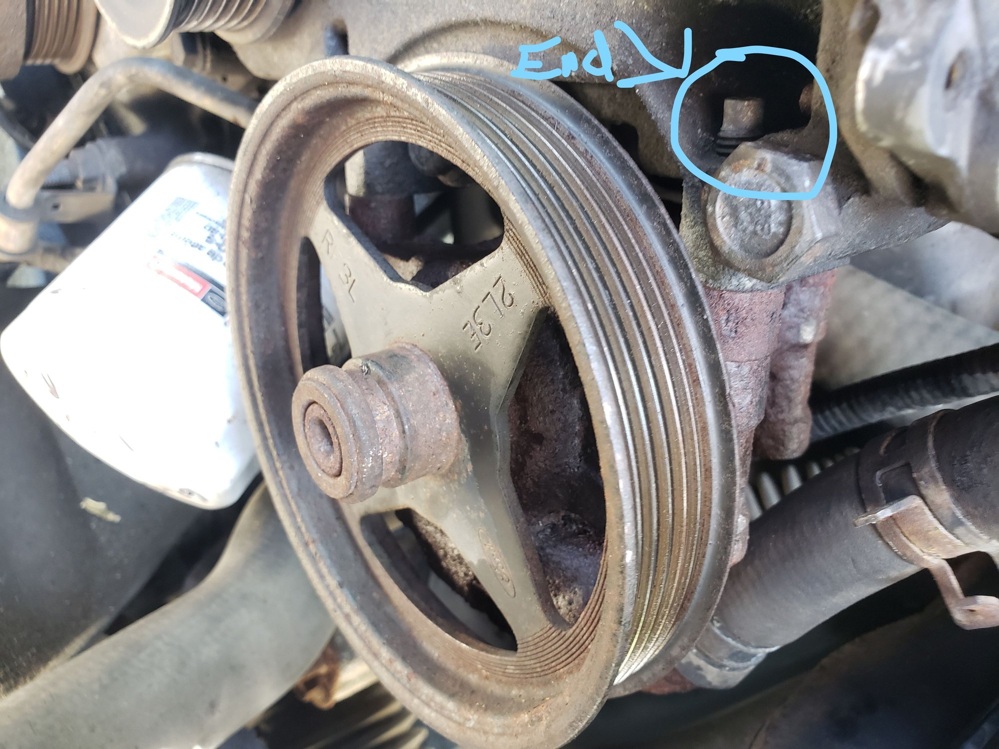 Broke off Power Steering Pump Bolt Ford F150 Forum Community of