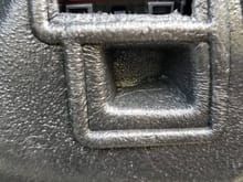 The 1A Auto mirror connector, clearly missing some pins the stock mirror connector has.
