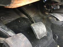 drivers foot well of the F150