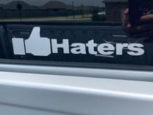 Got to love haters