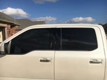 Front Tinted Windows