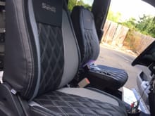 Captain's Chairs installed back into vehicle.