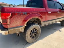 I can't imagine what a mud terrain would throw up lol.  But what are the thoughts on a black exhaust tip?  The chrome one I have is pretty stained so I need to either get a new chrome one or new black one.