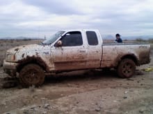 After I got pulled out. LOL. Mud on my tires is about 2inchs thick.