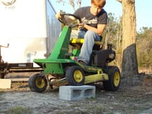 flexin hard on my lawn mower!!