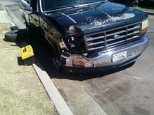 The day i crashed it.

fender, hood, bumper, lights, grill, tire