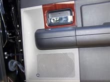 Passenger Side rear door JL Audio logo on speaker grille
c5 570X behind the grille