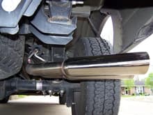 Magnaflow 16608 dual tips behind rear tire