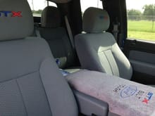 Embroidered Headrests and console &quot;Towel&quot; by Bdukes55.