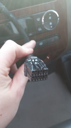 this is in the harness up with the radio connectors