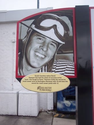 Sign out front of Darlington Speedway
