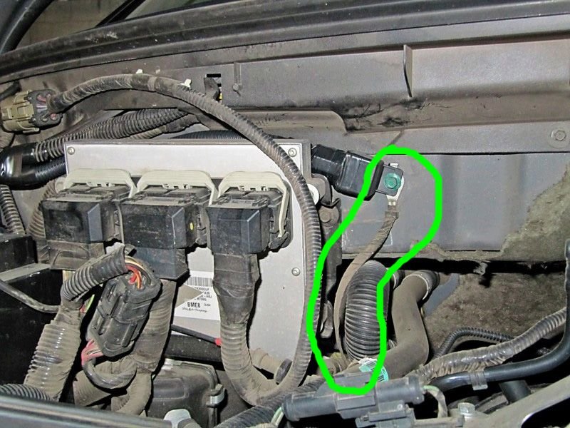 Where does ground strap on firewall go to? Ford F150 Forum