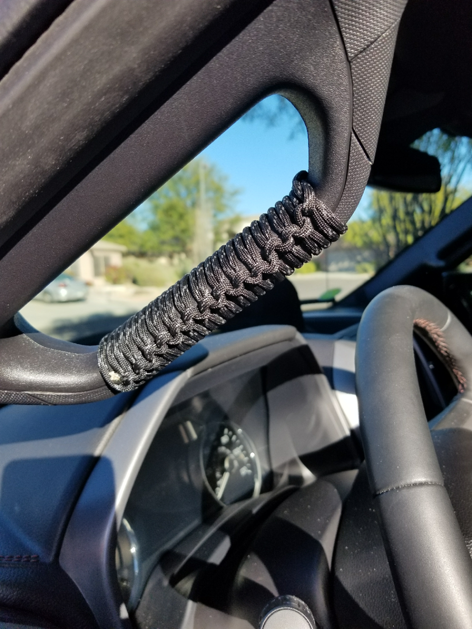 Surface scratches / cracks around driver grab handle? Ford F150 Forum