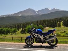 That's Long's Peak in the background.
