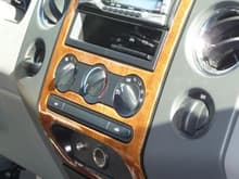 wood veneer for center console