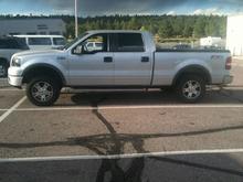 sitting on a slight incline after the level