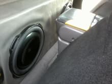 2 13.5&quot; W5 subwoofers; they are only 2.5&quot; deep to allow more legroom in a regular cab