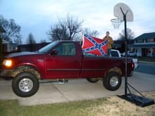 F150 with Confederate Flag