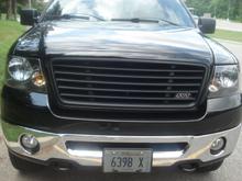Front view, with the svt logo in the grille.
