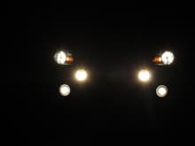 two fog outer lights on lightbar