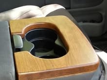 center console cup holder solution
