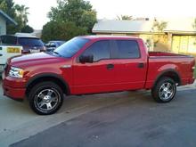 New truck w/o wheels tires and leveling kit.