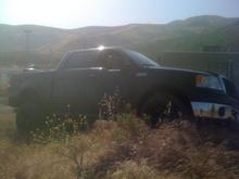 Pretty awesome for stock suspension, other than the 2" leveling kit