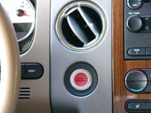 Ford GT 500 Start Engine button installed in useless coin holder.