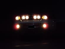 A better image of my truck with all the front lighting on.