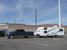 Picking up my Cirrus 25CRSQB (by Pilgrim Int'l) in Las Vegas, NV... this is the fourth trailer I purchased, the first one I actually saw, took delivery of, and towed away... the other three? Long story.