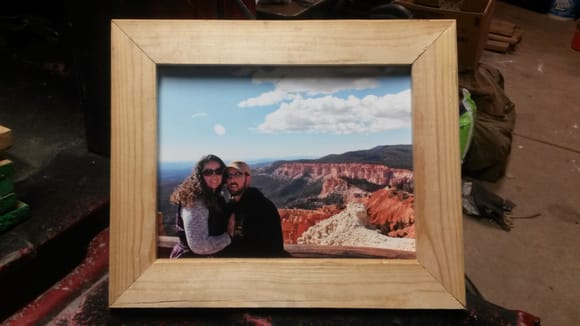 Homemade picture frame