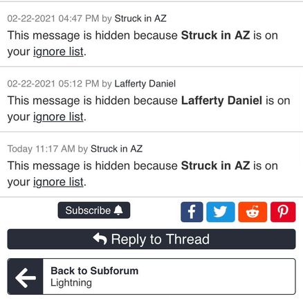 the ignore list feature  greatly  increases  site  enjoyment... 