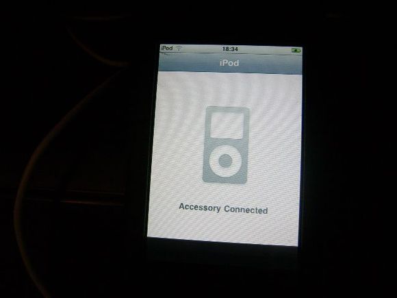 8. Ipod Connected and detected by sync module in truck