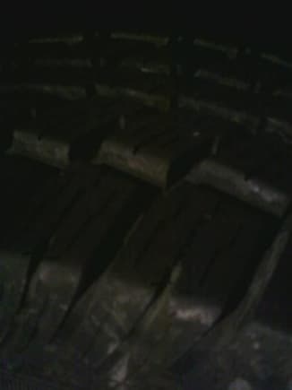 tread on the new tires