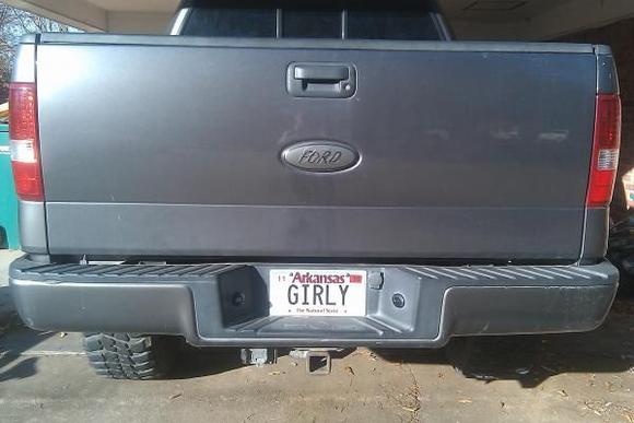 my back emblem and my shaved F150 tailgate... I like my symmetry so I took the back emblem off and had it shaved!