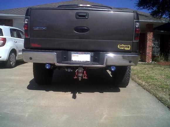 new reverse lights under my bumper..wired into my reverse lights