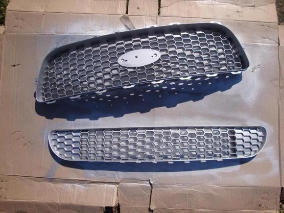 grills after second coat of paint