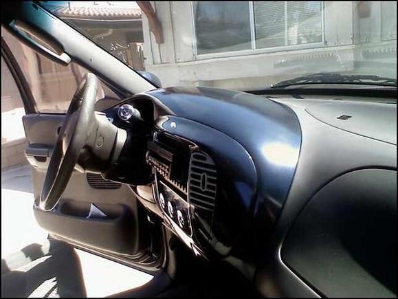 prep, sand, paint and clear coated it myself to match exterior paint. smooooth!