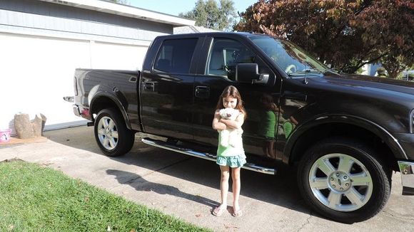 She helped me wash the truck