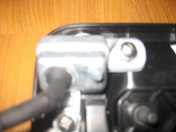 Camera mounted to handle with hardware from LOWES.