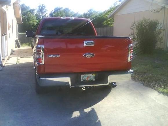 good shot of the chrome tails light covers