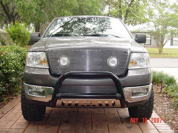 New billet grilles. No emblem, with bull bar